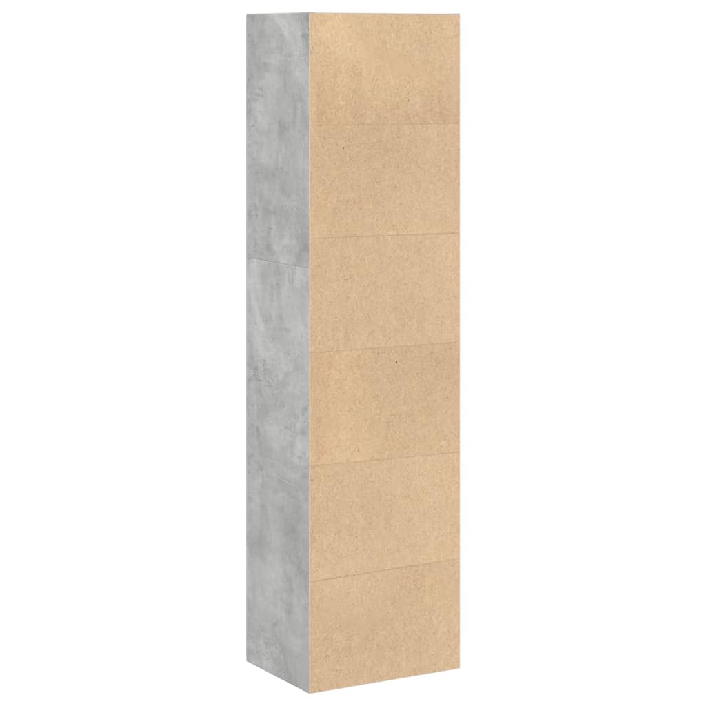 vidaXL Bibliotecă, gri beton, 40x30x152 cm, lemn prelucrat vidaXL Bibliotecă, gri beton, 40x30x152 cm, lemn prelucrat