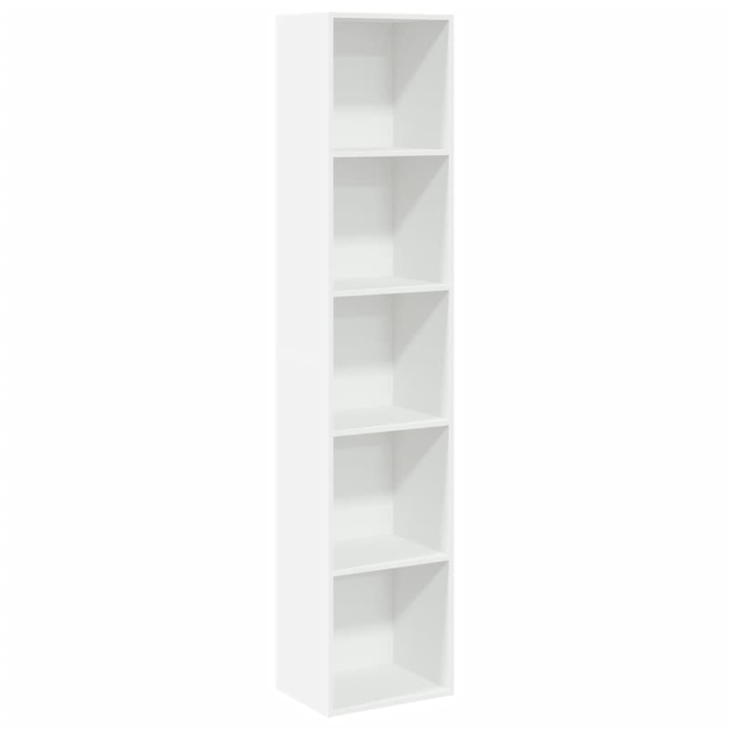 vidaXL Bibliotecă, alb, 40x30x189 cm, lemn prelucrat vidaXL Bibliotecă, alb, 40x30x189 cm, lemn prelucrat