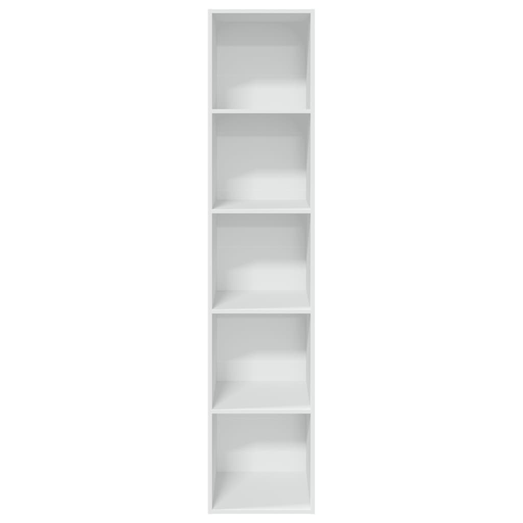 vidaXL Bibliotecă, alb, 40x30x189 cm, lemn prelucrat vidaXL Bibliotecă, alb, 40x30x189 cm, lemn prelucrat