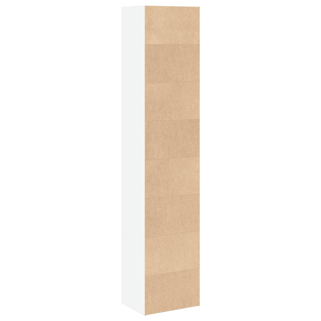 vidaXL Bibliotecă, alb, 40x30x189 cm, lemn prelucrat vidaXL Bibliotecă, alb, 40x30x189 cm, lemn prelucrat