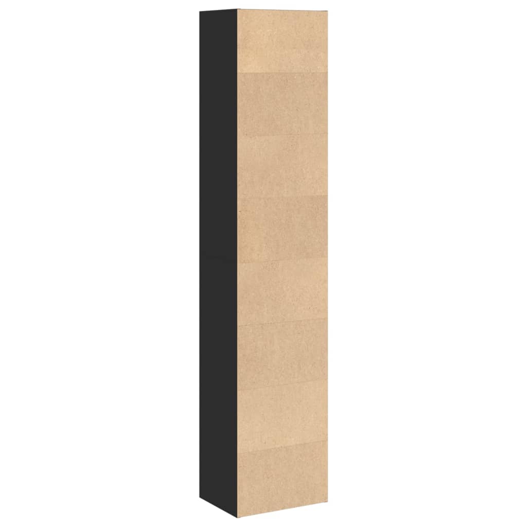 vidaXL Bibliotecă, negru, 40x30x189 cm, lemn prelucrat vidaXL Bibliotecă, negru, 40x30x189 cm, lemn prelucrat