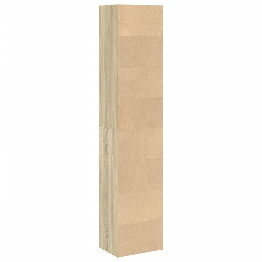 vidaXL Bibliotecă, stejar sonoma, 40x30x189 cm, lemn prelucrat vidaXL Bibliotecă, stejar sonoma, 40x30x189 cm, lemn prelucrat