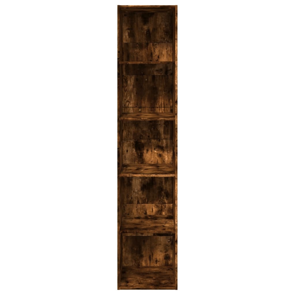 vidaXL Bibliotecă, stejar fumuriu, 40x30x189 cm, lemn prelucrat vidaXL Bibliotecă, stejar fumuriu, 40x30x189 cm, lemn prelucrat