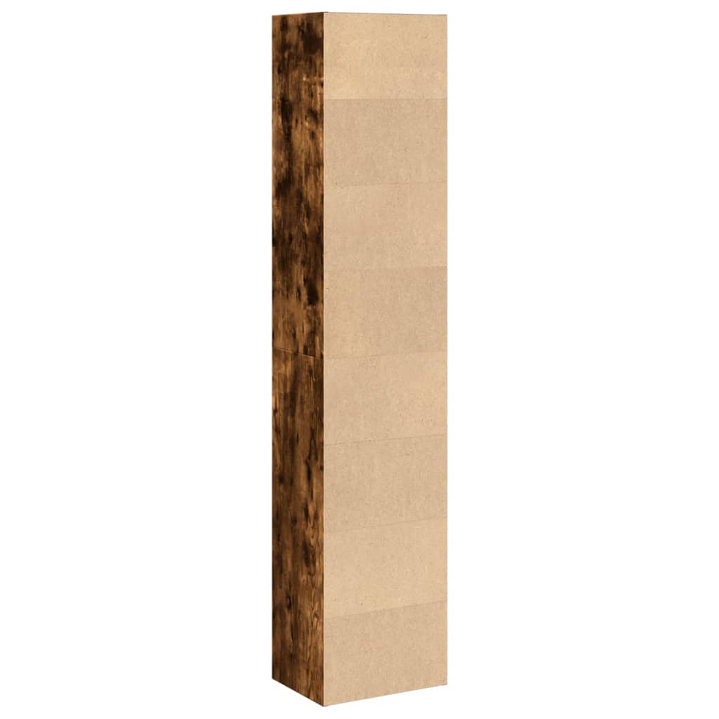 vidaXL Bibliotecă, stejar fumuriu, 40x30x189 cm, lemn prelucrat vidaXL Bibliotecă, stejar fumuriu, 40x30x189 cm, lemn prelucrat