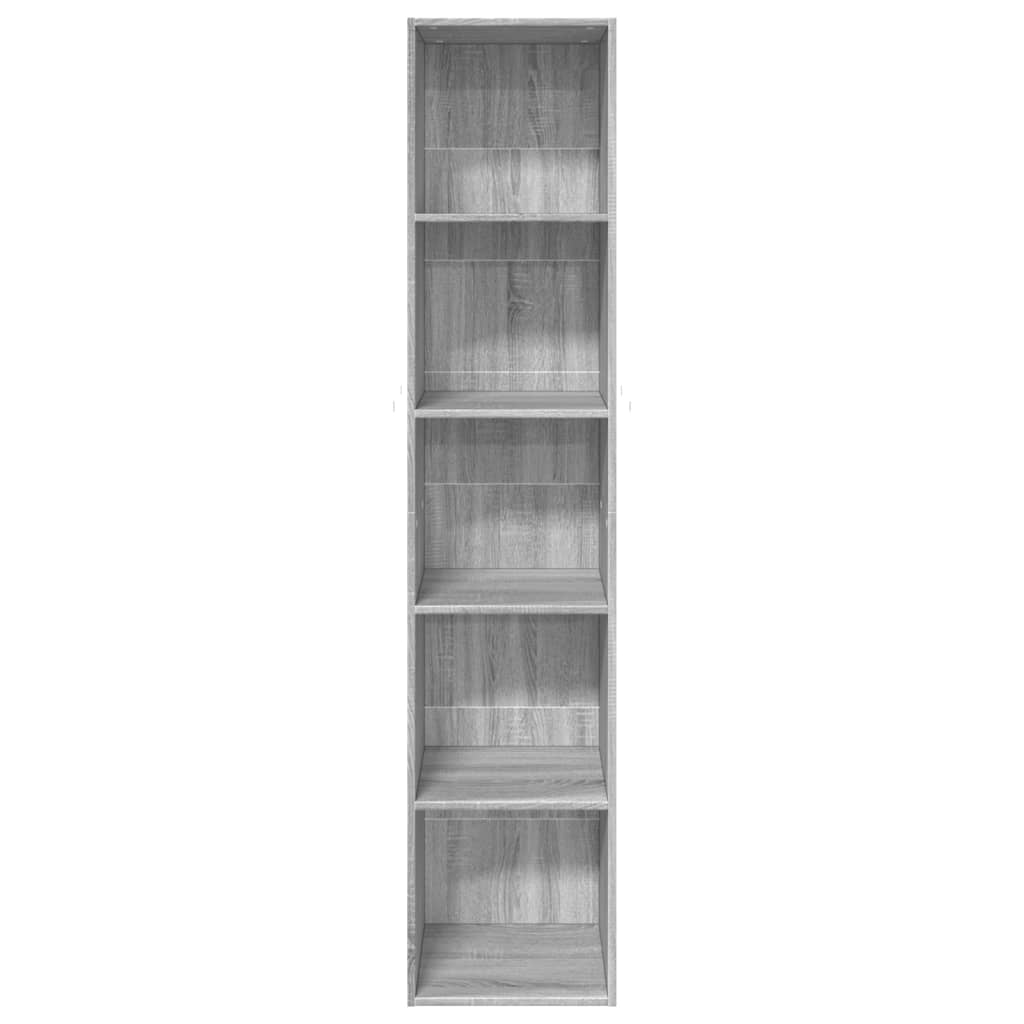 vidaXL Bibliotecă, gri sonoma, 40x30x189 cm, lemn prelucrat vidaXL Bibliotecă, gri sonoma, 40x30x189 cm, lemn prelucrat