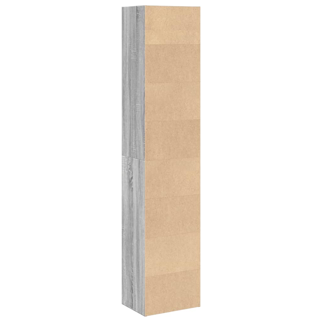 vidaXL Bibliotecă, gri sonoma, 40x30x189 cm, lemn prelucrat vidaXL Bibliotecă, gri sonoma, 40x30x189 cm, lemn prelucrat