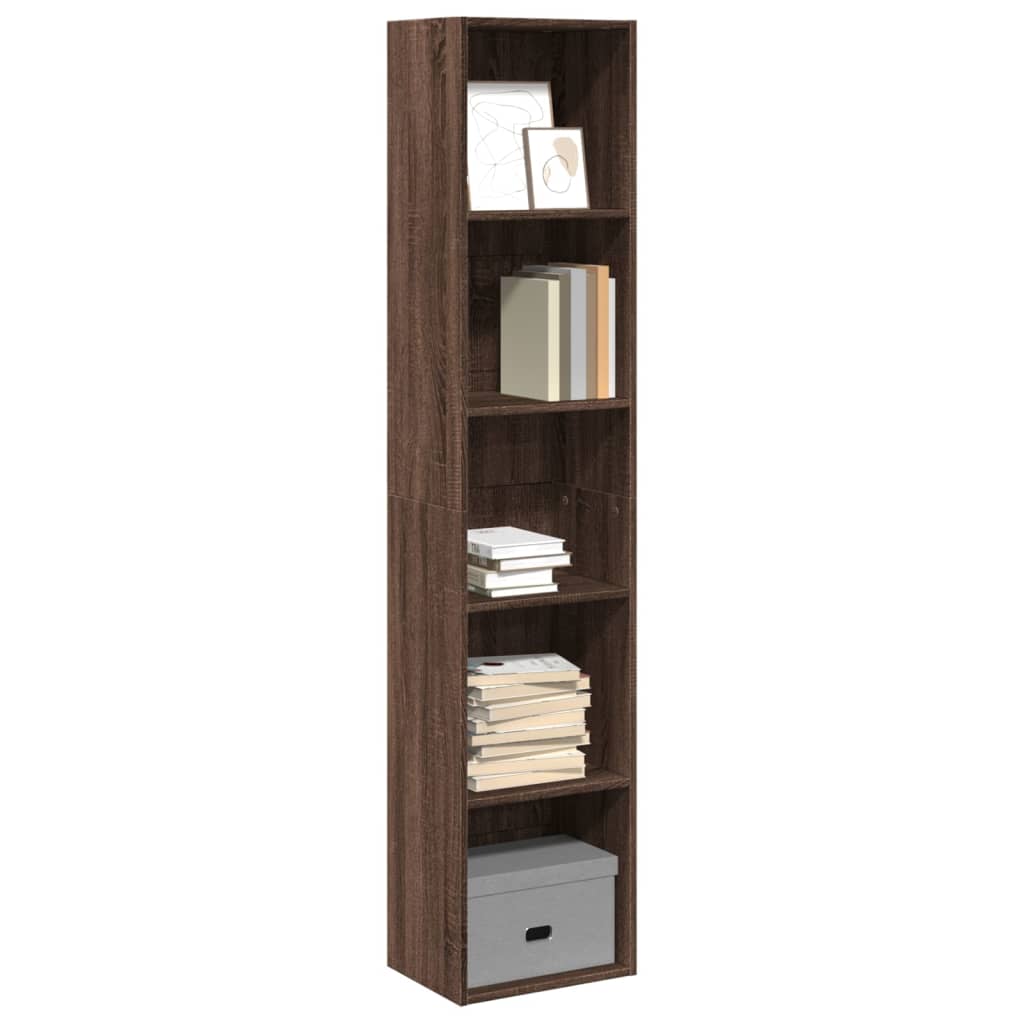 vidaXL Bibliotecă, stejar maro, 40x30x189 cm, lemn prelucrat vidaXL Bibliotecă, stejar maro, 40x30x189 cm, lemn prelucrat