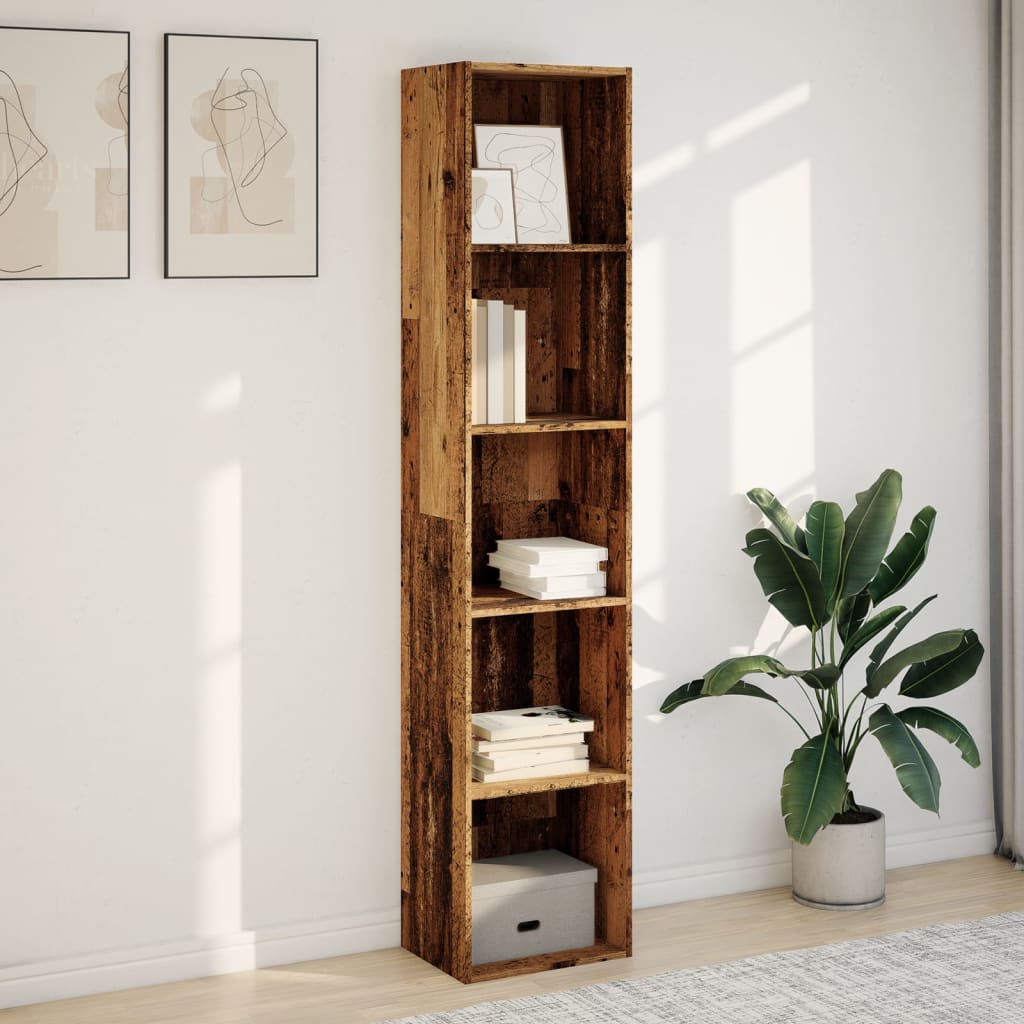 vidaXL Bibliotecă, lemn vechi, 40x30x189 cm, lemn prelucrat vidaXL Bibliotecă, lemn vechi, 40x30x189 cm, lemn prelucrat