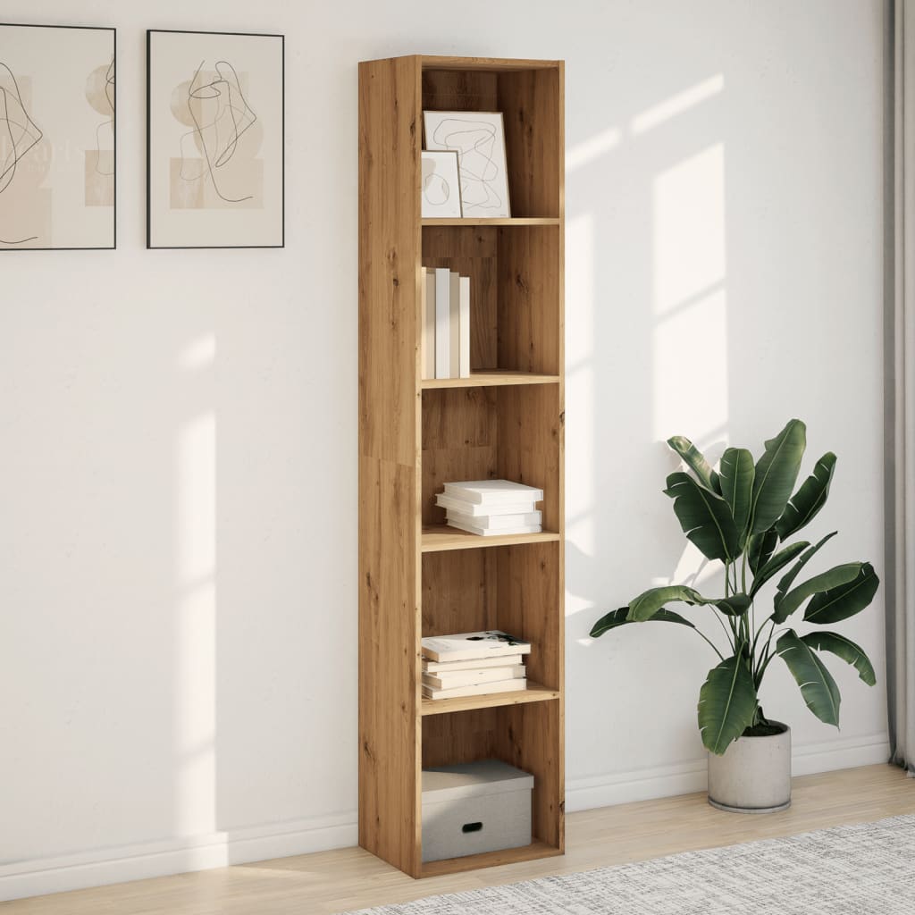 vidaXL Bibliotecă, stejar artizanal, 40x30x189 cm, lemn prelucrat vidaXL Bibliotecă, stejar artizanal, 40x30x189 cm, lemn prelucrat