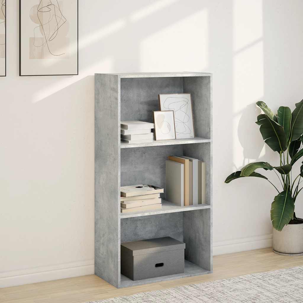 vidaXL Bibliotecă, gri beton, 60x30x114 cm, lemn prelucrat vidaXL Bibliotecă, gri beton, 60x30x114 cm, lemn prelucrat