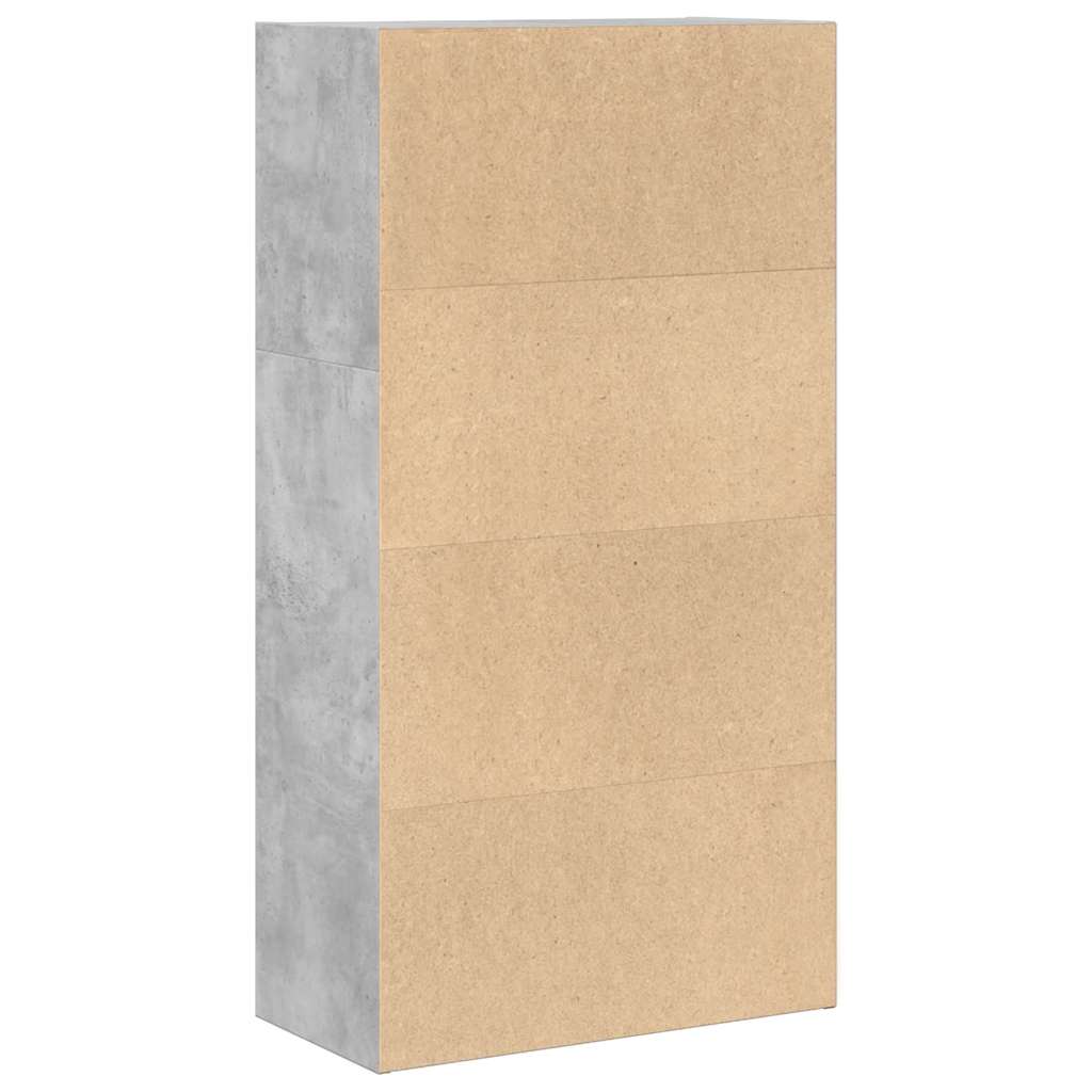 vidaXL Bibliotecă, gri beton, 60x30x114 cm, lemn prelucrat vidaXL Bibliotecă, gri beton, 60x30x114 cm, lemn prelucrat