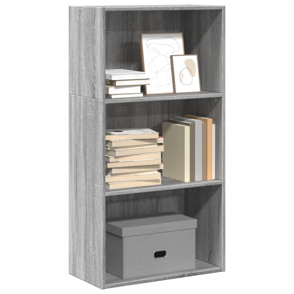 vidaXL Bibliotecă, gri sonoma, 60x30x114 cm, lemn prelucrat vidaXL Bibliotecă, gri sonoma, 60x30x114 cm, lemn prelucrat