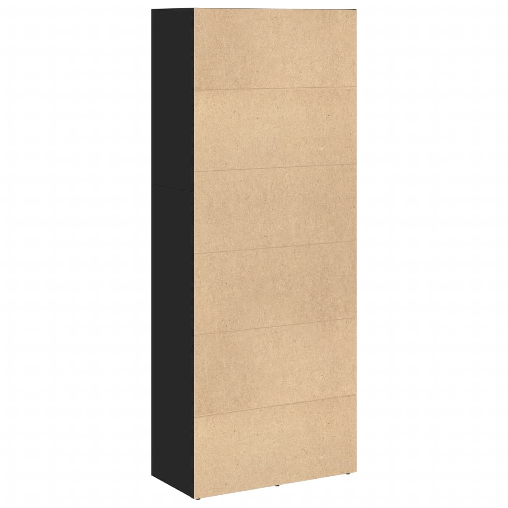 vidaXL Bibliotecă, negru, 60x30x152 cm, lemn prelucrat vidaXL Bibliotecă, negru, 60x30x152 cm, lemn prelucrat