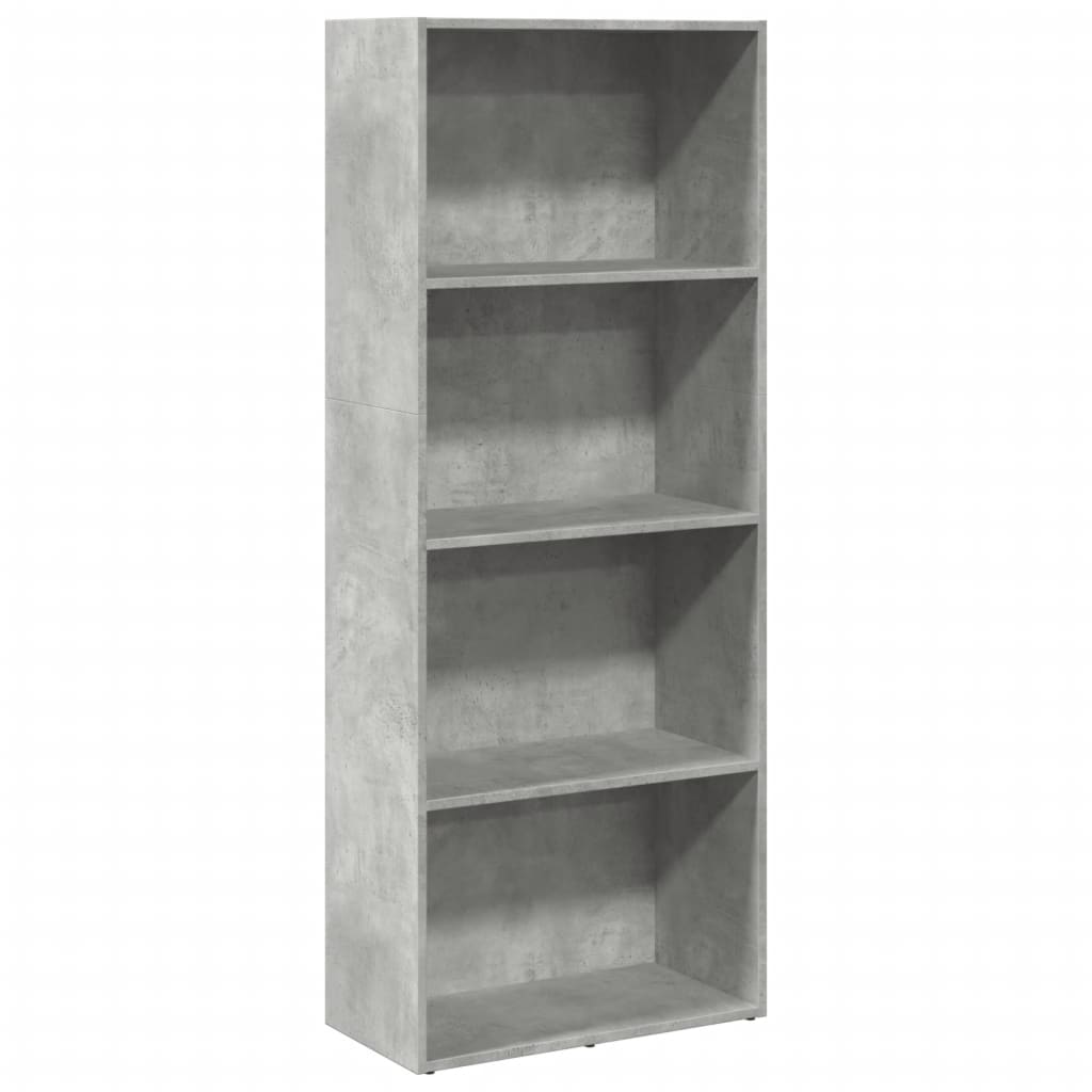 vidaXL Bibliotecă, gri beton, 60x30x152 cm, lemn prelucrat vidaXL Bibliotecă, gri beton, 60x30x152 cm, lemn prelucrat