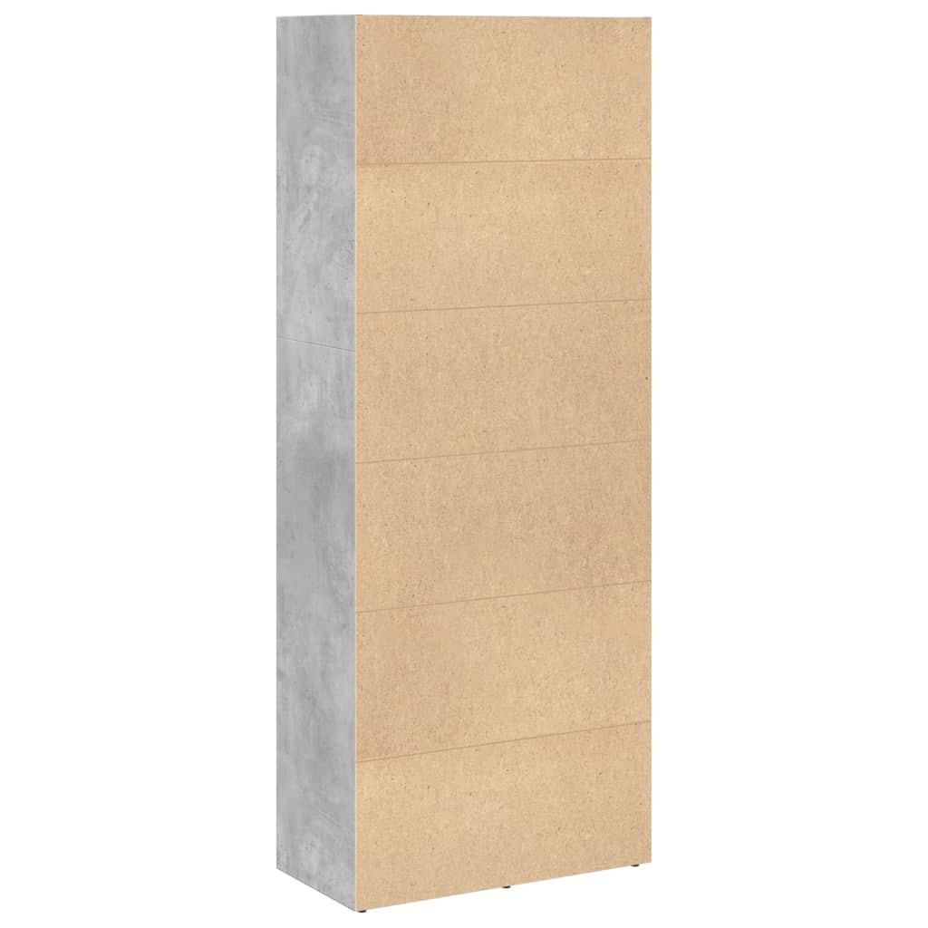vidaXL Bibliotecă, gri beton, 60x30x152 cm, lemn prelucrat vidaXL Bibliotecă, gri beton, 60x30x152 cm, lemn prelucrat