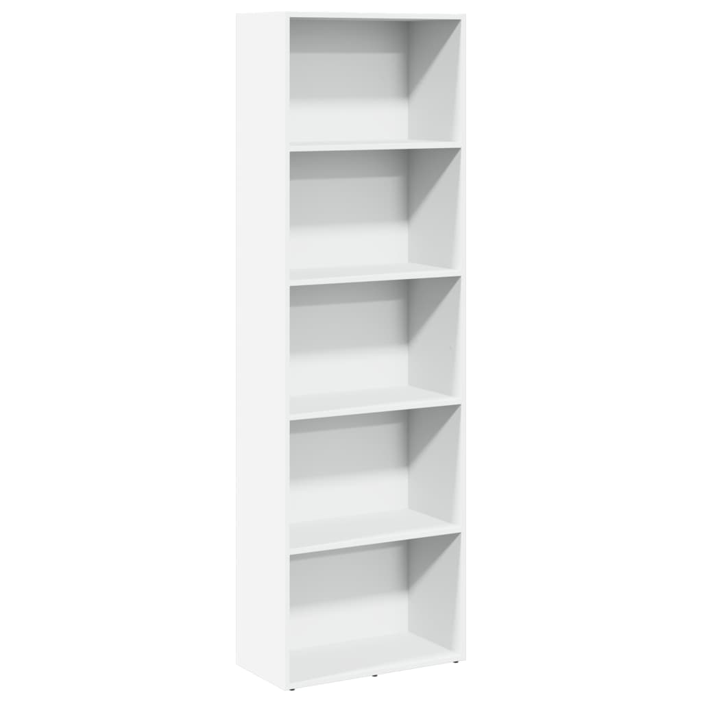 vidaXL Bibliotecă, alb, 60x30x189 cm, lemn prelucrat vidaXL Bibliotecă, alb, 60x30x189 cm, lemn prelucrat