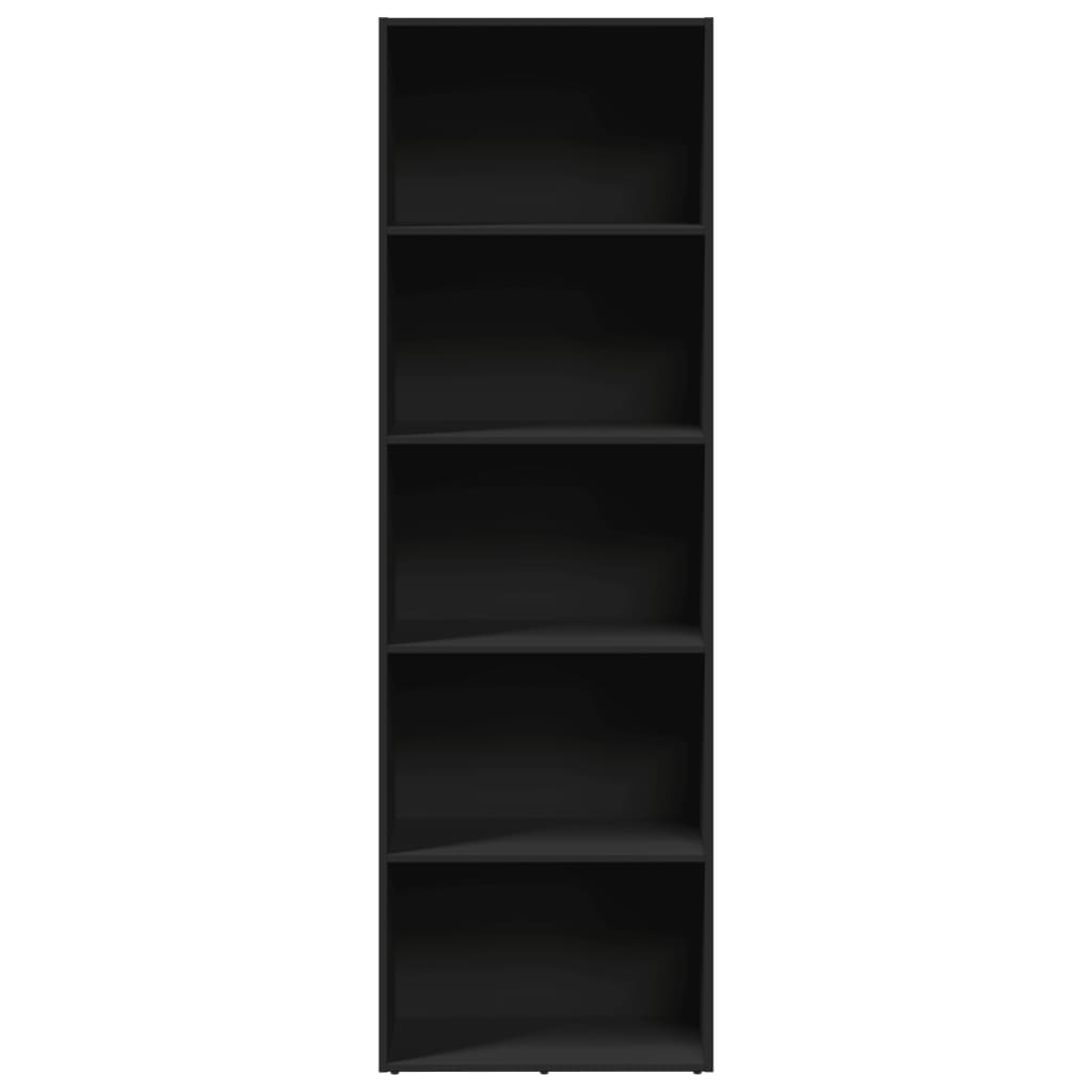 vidaXL Bibliotecă, negru, 60x30x189 cm, lemn prelucrat vidaXL Bibliotecă, negru, 60x30x189 cm, lemn prelucrat