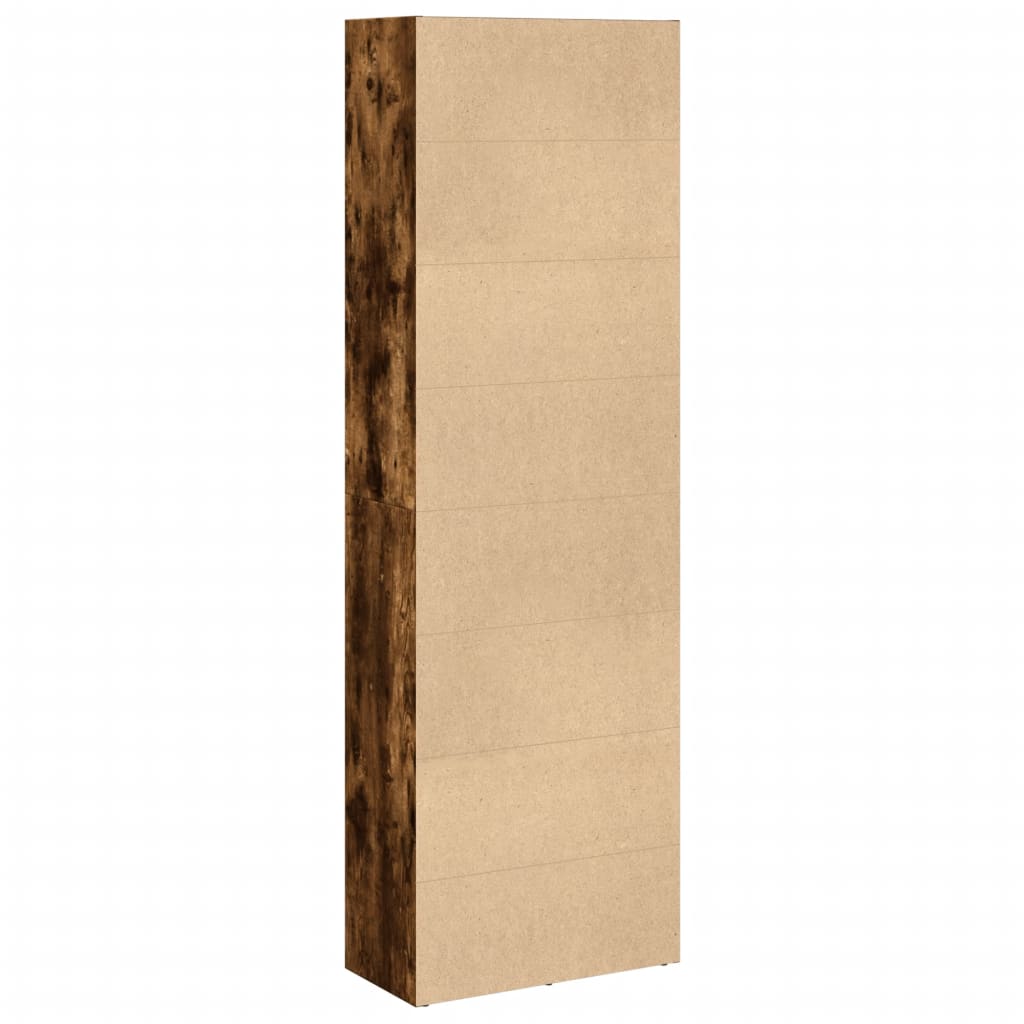 vidaXL Bibliotecă, stejar fumuriu, 60x30x189 cm, lemn prelucrat vidaXL Bibliotecă, stejar fumuriu, 60x30x189 cm, lemn prelucrat