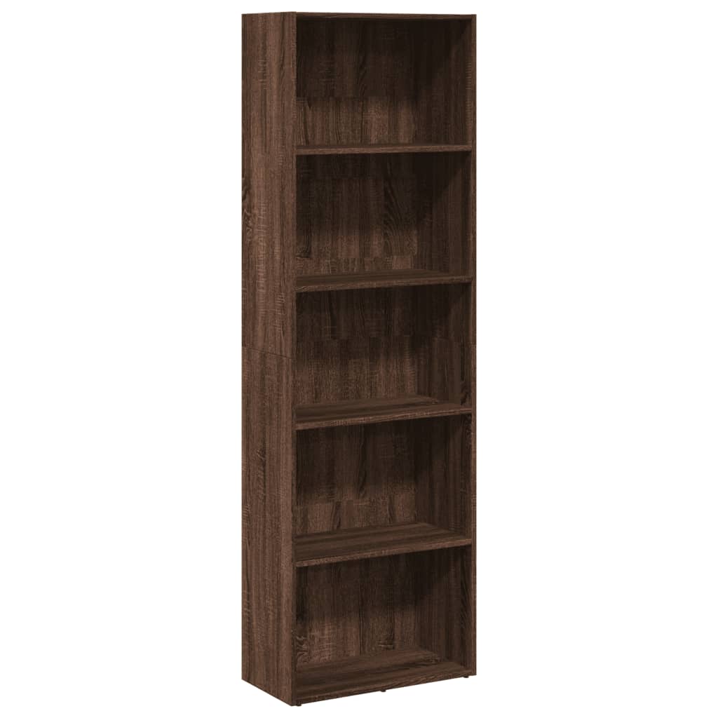 vidaXL Bibliotecă, stejar maro, 60x30x189 cm, lemn prelucrat vidaXL Bibliotecă, stejar maro, 60x30x189 cm, lemn prelucrat