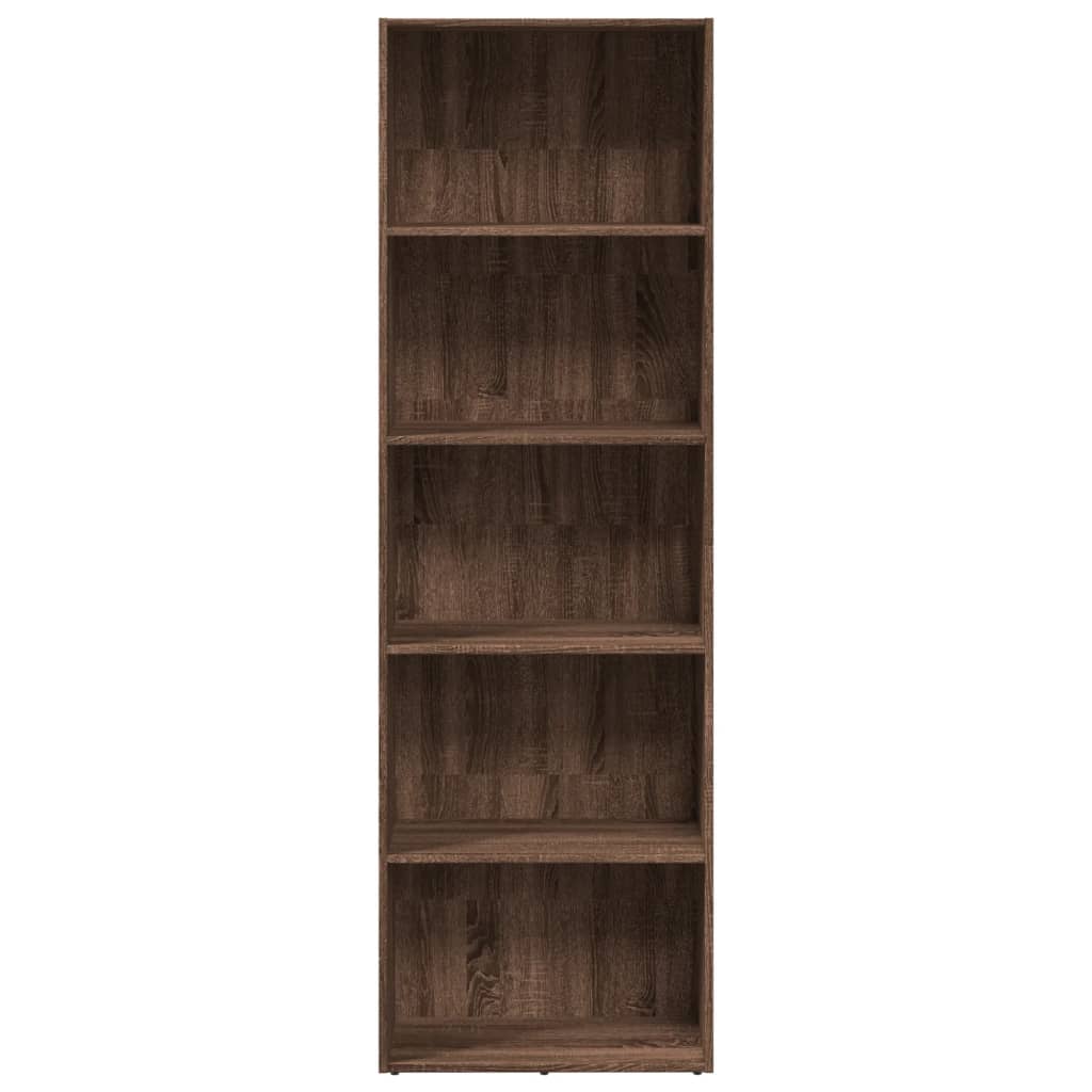 vidaXL Bibliotecă, stejar maro, 60x30x189 cm, lemn prelucrat vidaXL Bibliotecă, stejar maro, 60x30x189 cm, lemn prelucrat