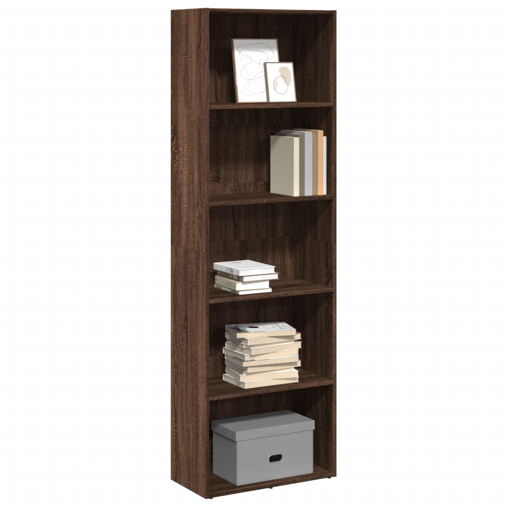 vidaXL Bibliotecă, stejar maro, 60x30x189 cm, lemn prelucrat vidaXL Bibliotecă, stejar maro, 60x30x189 cm, lemn prelucrat