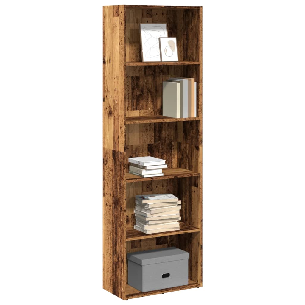 vidaXL Bibliotecă, lemn vechi, 60x30x189 cm, lemn prelucrat vidaXL Bibliotecă, lemn vechi, 60x30x189 cm, lemn prelucrat