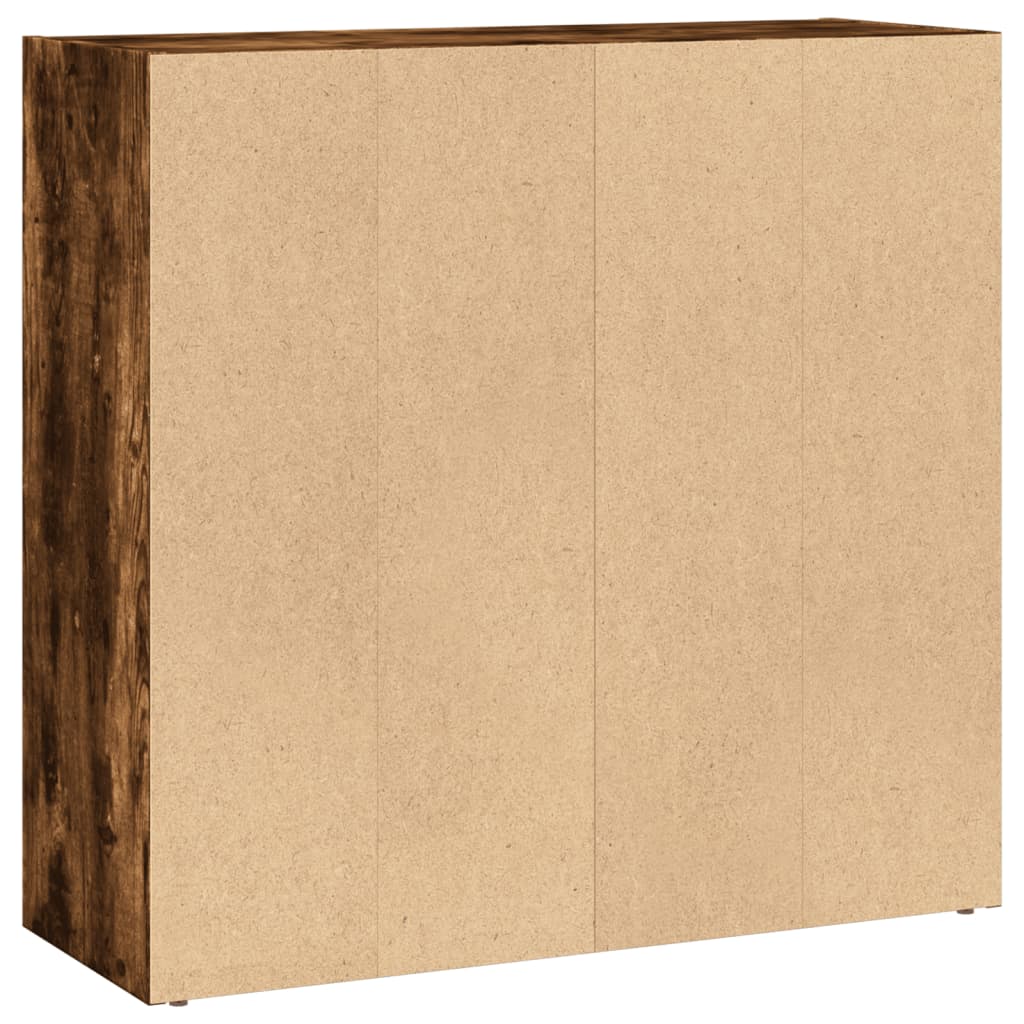 vidaXL Bibliotecă, stejar fumuriu, 80x30x77 cm, lemn prelucrat