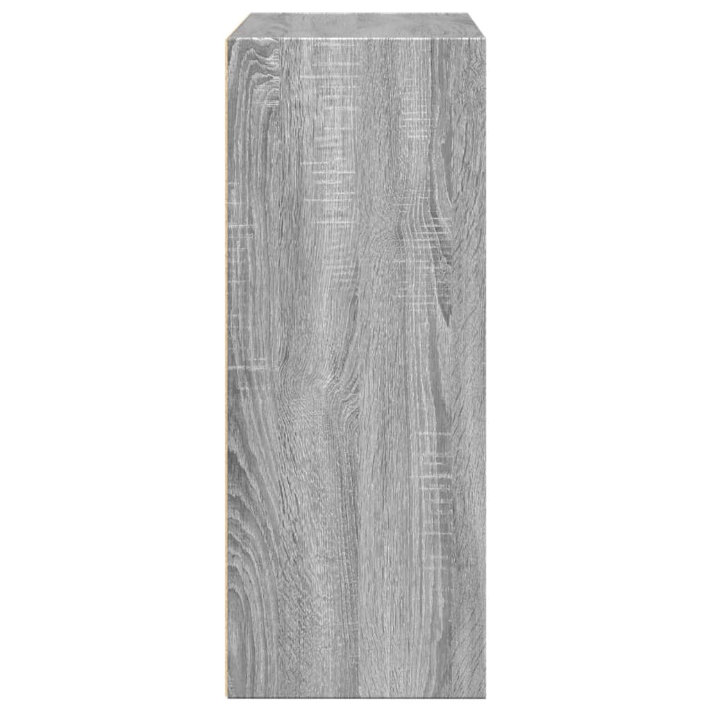 vidaXL Bibliotecă, gri sonoma, 80x30x77 cm, lemn prelucrat vidaXL Bibliotecă, gri sonoma, 80x30x77 cm, lemn prelucrat