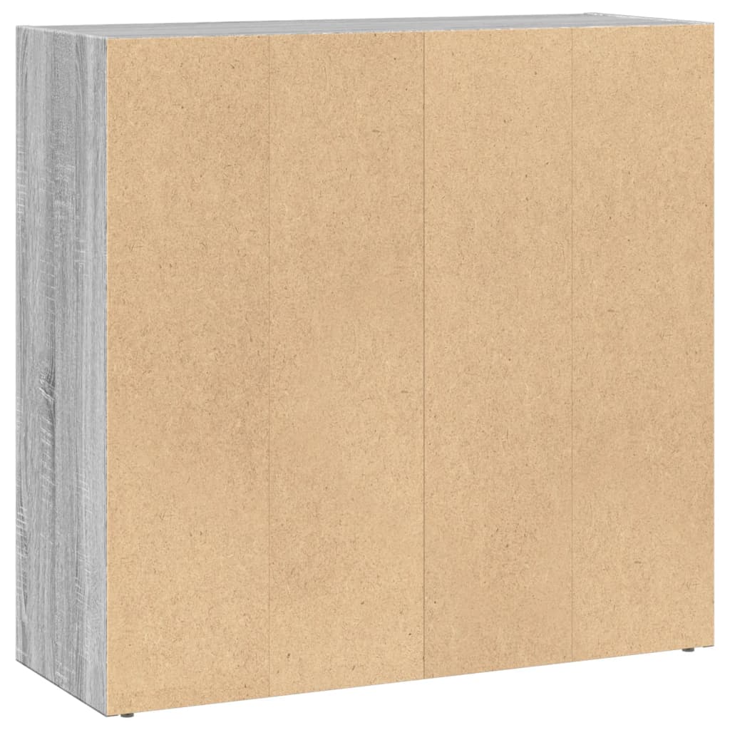 vidaXL Bibliotecă, gri sonoma, 80x30x77 cm, lemn prelucrat vidaXL Bibliotecă, gri sonoma, 80x30x77 cm, lemn prelucrat