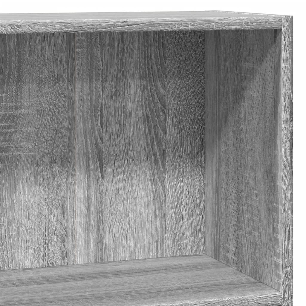 vidaXL Bibliotecă, gri sonoma, 80x30x77 cm, lemn prelucrat vidaXL Bibliotecă, gri sonoma, 80x30x77 cm, lemn prelucrat