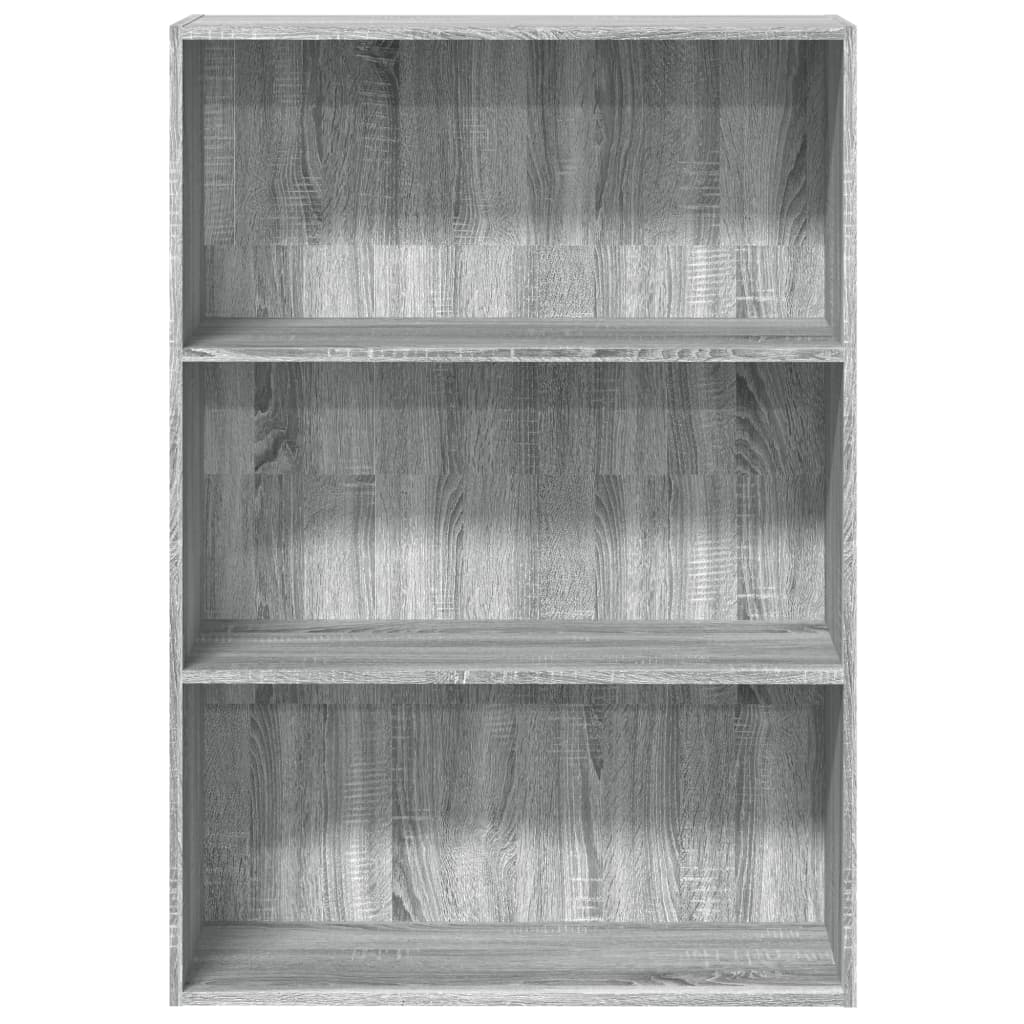 vidaXL Bibliotecă, gri sonoma, 80x30x114 cm, lemn prelucrat