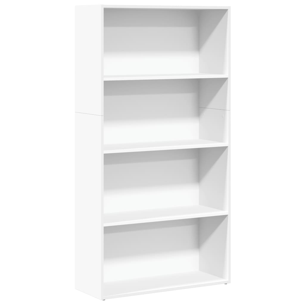 vidaXL Bibliotecă, alb, 80x30x152 cm, lemn prelucrat