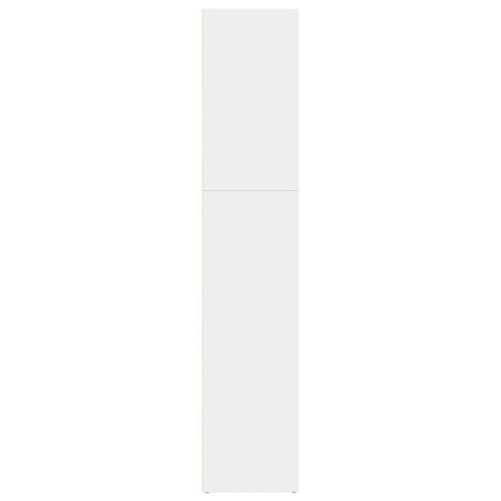 vidaXL Bibliotecă, alb, 80x30x152 cm, lemn prelucrat