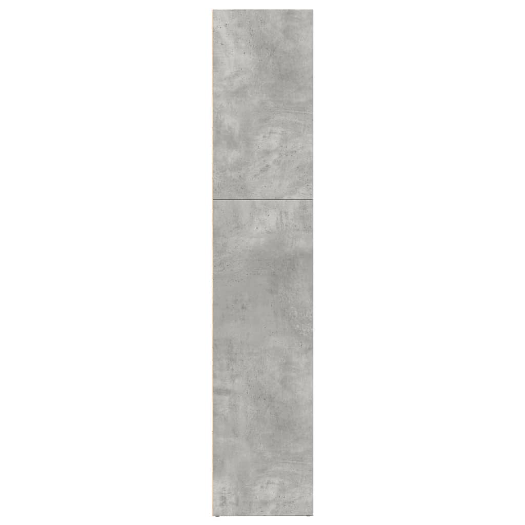 vidaXL Bibliotecă, gri beton, 80x30x152 cm, lemn prelucrat vidaXL Bibliotecă, gri beton, 80x30x152 cm, lemn prelucrat