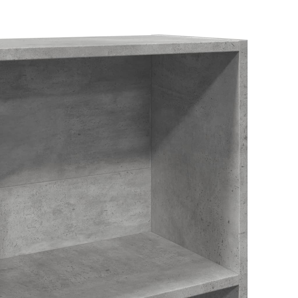 vidaXL Bibliotecă, gri beton, 80x30x152 cm, lemn prelucrat vidaXL Bibliotecă, gri beton, 80x30x152 cm, lemn prelucrat
