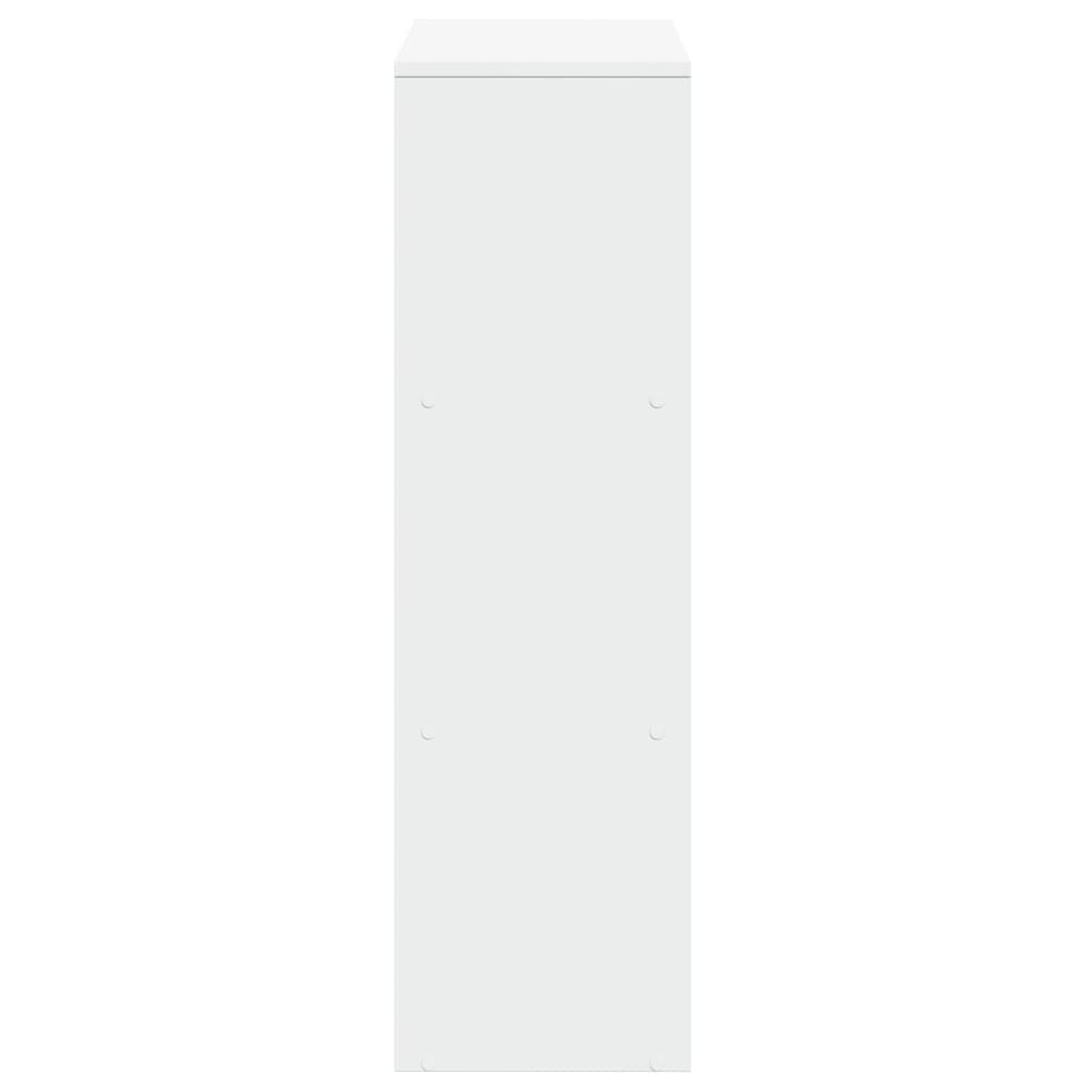vidaXL Bibliotecă/separator cameră 3 niveluri , alb, 99x29x99 cm, lemn vidaXL Bibliotecă/separator cameră 3 niveluri , alb, 99x29x99 cm, lemn