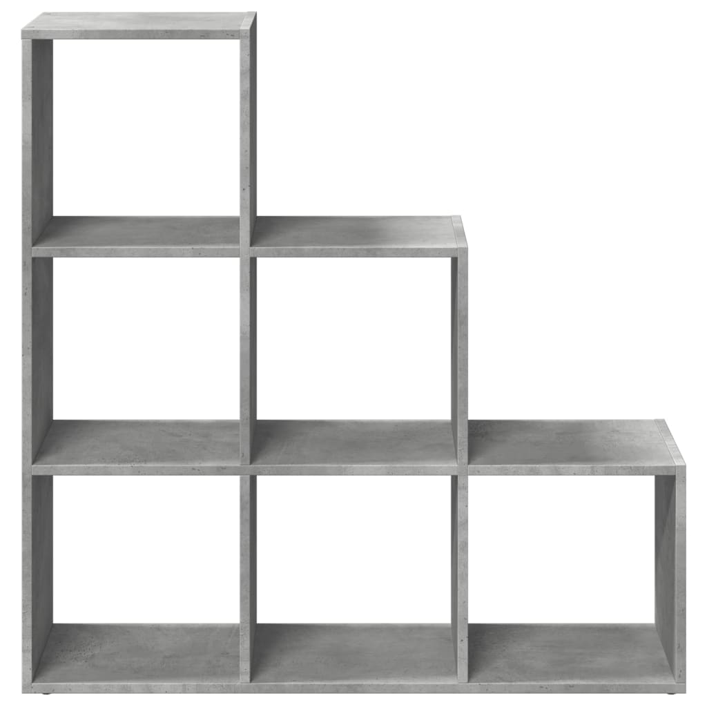 vidaXL Bibliotecă/separator cameră 3 niveluri , gri, 99x29x99 cm lemn vidaXL Bibliotecă/separator cameră 3 niveluri , gri, 99x29x99 cm lemn