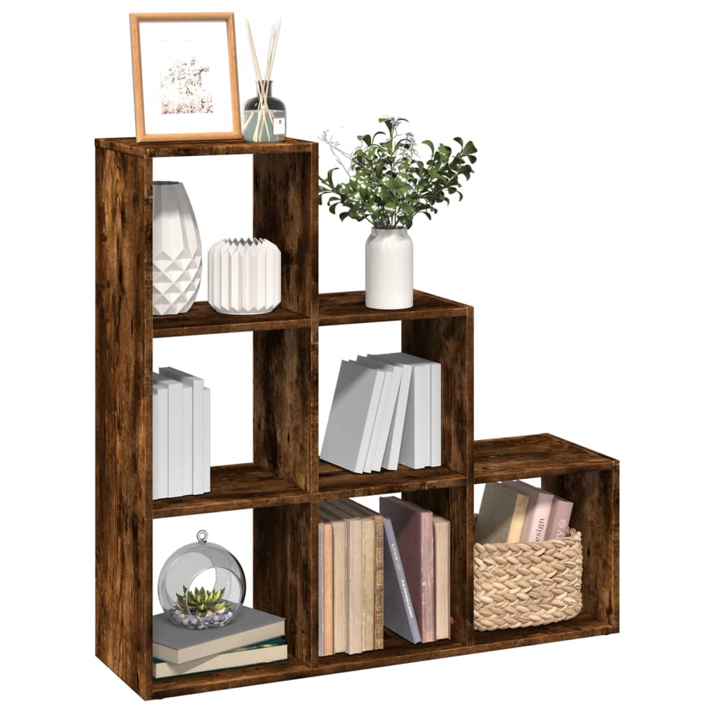 vidaXL Bibliotecă/separator cameră 3 niveluri stejar 99x29x99 cm lemn vidaXL Bibliotecă/separator cameră 3 niveluri stejar 99x29x99 cm lemn