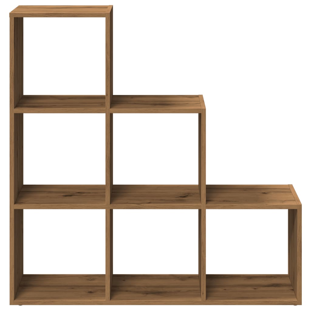 vidaXL Bibliotecă/separator 3 nivel stejar artizanal 99x29x99 cm lemn vidaXL Bibliotecă/separator 3 nivel stejar artizanal 99x29x99 cm lemn