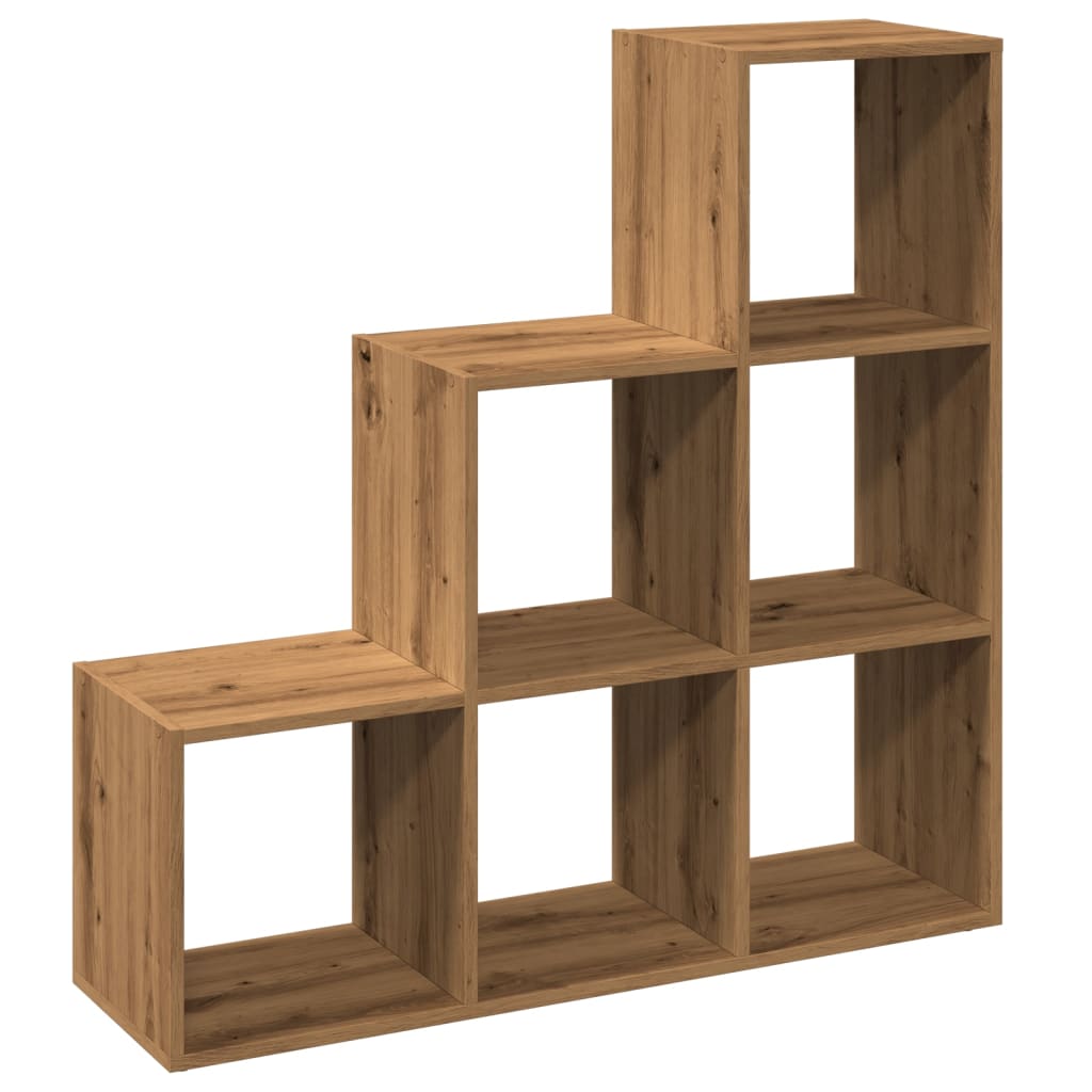 vidaXL Bibliotecă/separator 3 nivel stejar artizanal 99x29x99 cm lemn vidaXL Bibliotecă/separator 3 nivel stejar artizanal 99x29x99 cm lemn