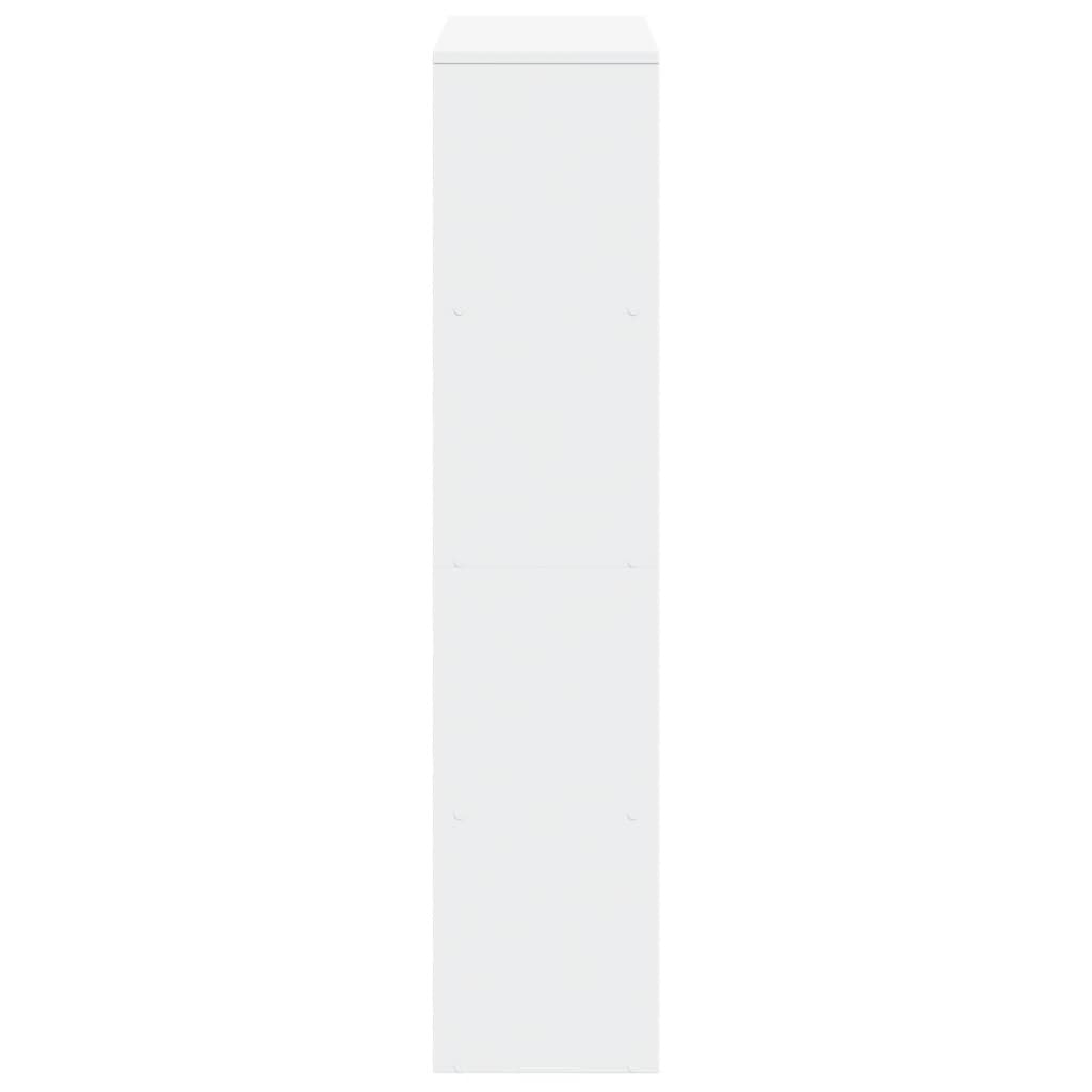 vidaXL Bibliotecă/separator 4 niveluri, alb, 131,5x29x131,5 cm lemn