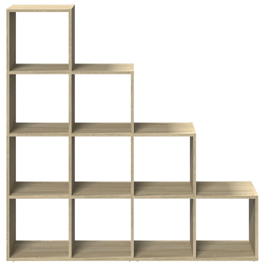 vidaXL Bibliotecă/separator cameră stejar sonoma 131,5x29x131,5cm lemn vidaXL Bibliotecă/separator cameră stejar sonoma 131,5x29x131,5cm lemn