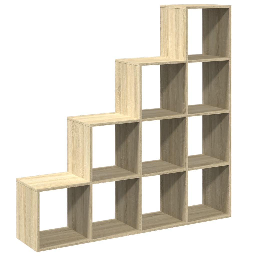 vidaXL Bibliotecă/separator cameră stejar sonoma 131,5x29x131,5cm lemn vidaXL Bibliotecă/separator cameră stejar sonoma 131,5x29x131,5cm lemn