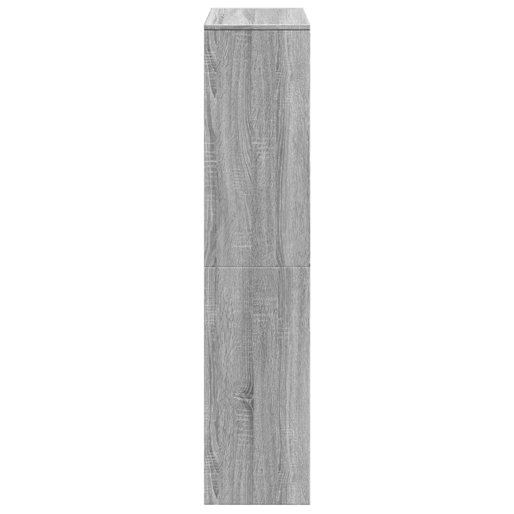 vidaXL Bibliotecă/separator cameră sonoma gri 131,5x29x131,5 cm lemn vidaXL Bibliotecă/separator cameră sonoma gri 131,5x29x131,5 cm lemn