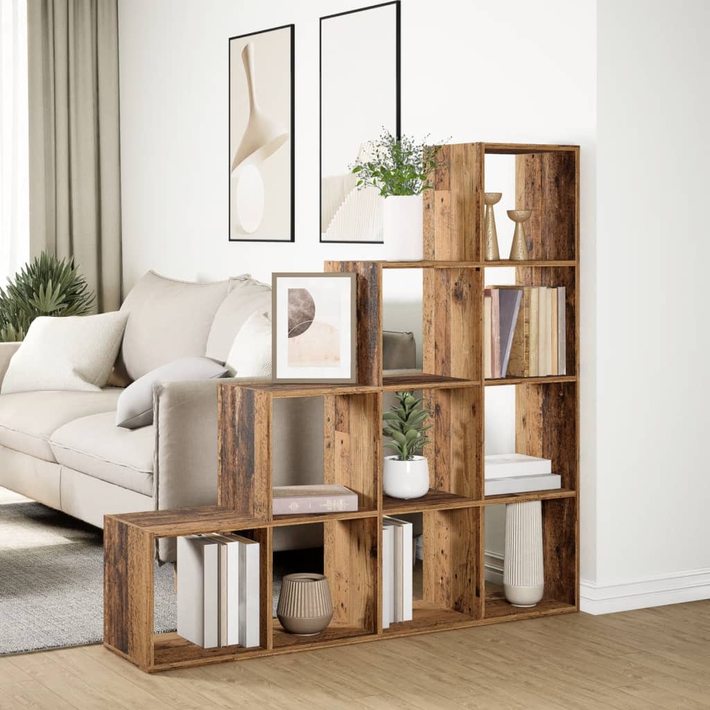 vidaXL Bibliotecă/separator cameră lemn vechi 131,5x29x131,5 cm lemn vidaXL Bibliotecă/separator cameră lemn vechi 131,5x29x131,5 cm lemn