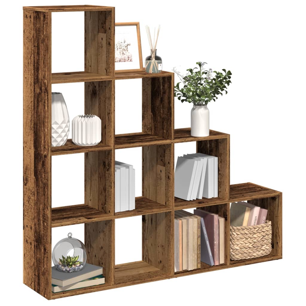 vidaXL Bibliotecă/separator cameră lemn vechi 131,5x29x131,5 cm lemn vidaXL Bibliotecă/separator cameră lemn vechi 131,5x29x131,5 cm lemn