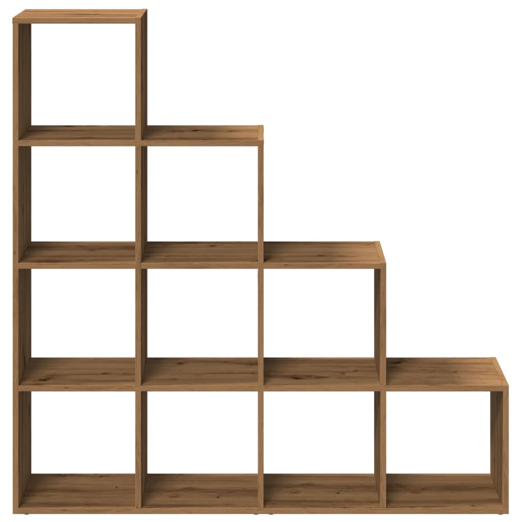 vidaXL Bibliotecă/separator 4 niveluri stejar 131,5x29x131,5 cm lemn vidaXL Bibliotecă/separator 4 niveluri stejar 131,5x29x131,5 cm lemn
