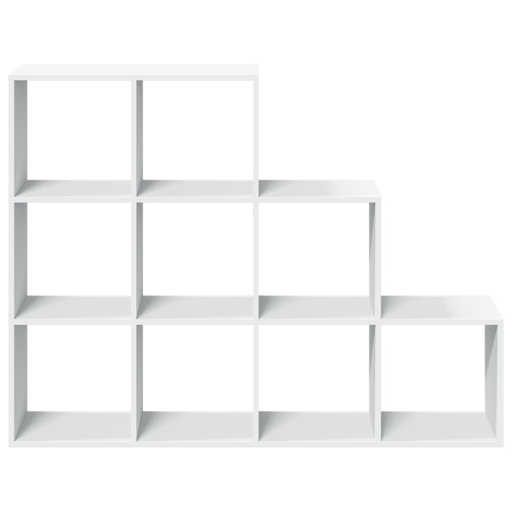vidaXL Bibliotecă/separator 3 niveluri, alb, 137,5x29x103,5 cm lemn vidaXL Bibliotecă/separator 3 niveluri, alb, 137,5x29x103,5 cm lemn