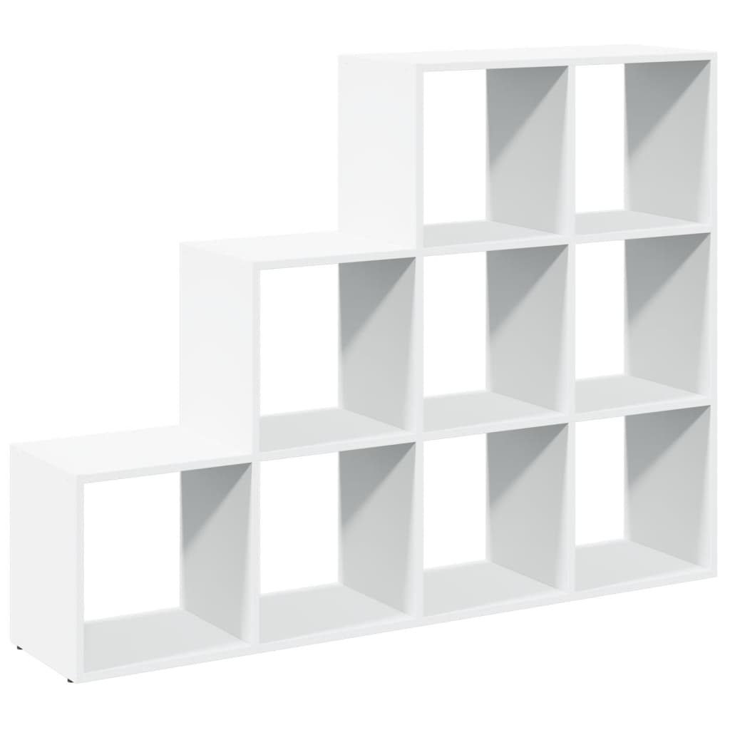 vidaXL Bibliotecă/separator 3 niveluri, alb, 137,5x29x103,5 cm lemn vidaXL Bibliotecă/separator 3 niveluri, alb, 137,5x29x103,5 cm lemn