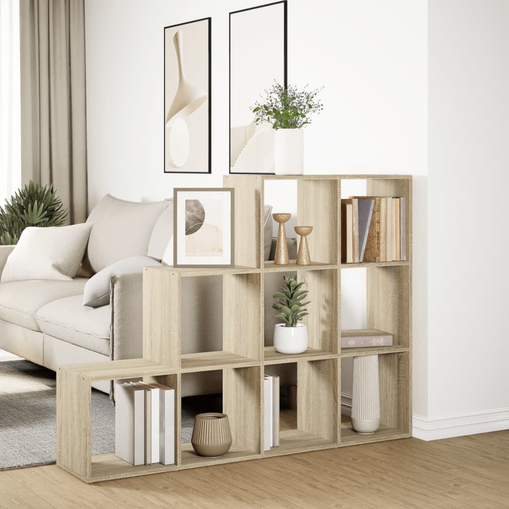 vidaXL Bibliotecă/separator cameră stejar sonoma 137,5x29x103,5cm lemn vidaXL Bibliotecă/separator cameră stejar sonoma 137,5x29x103,5cm lemn